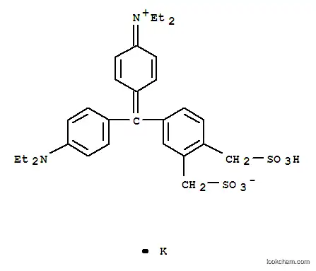 Ethanaminium,N-[4-[[3,4-bis(sulfomethyl)phenyl][4-(diethylamino)phenyl]methylene]-2,5-cyclohexadien-1-ylidene]-N-ethyl-,inner salt, potassium salt (1:1)