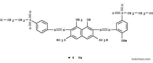 Molecular Structure of 93951-21-4 (tetrasodium 4-amino-5-hydroxy-6-[[2-methoxy-5-[[2-(sulphonatooxy)ethyl]sulphonyl]phenyl]azo]-3-[[4-[[2-(sulphonatooxy)ethyl]sulphonyl]phenyl]azo]naphthalene-2,7-disulphonate)