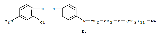 Benzenamine,4-[2-(2-chloro-4-nitrophenyl)diazenyl]-N-[2-(dodecyloxy)ethyl]-N-ethyl-