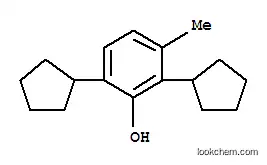 Molecular Structure of 94022-19-2 (2,6-dicyclopentyl-m-cresol)