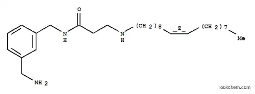 Molecular Structure of 94022-57-8 ((Z)-N-[[3-(aminomethyl)phenyl]methyl]-3-(9-octadecenylamino)propionamide)