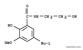 Molecular Structure of 94088-72-9 (N-(2-hydroxyethyl)-5-isobutyl-3-methoxysalicylamide)