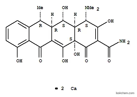 Molecular Structure of 94088-85-4 (2-Naphthacenecarboxamide, 4-(dimethylamino)-1,4,4a,5,5a,6,11,12a-octahydro-3,5,10,12,12a-pentahydroxy-6-methyl-1,11-dioxo-, calcium salt (1:2), [4S-(4alpha,4aalpha,5alpha,5aalpha,6alpha,12aalpha)]-)