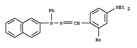 2-BROMO-4-(DIETHYLAMINO)BENZALDEHYDE 2-NAPHTHYLPHENYLHYDRAZONE
