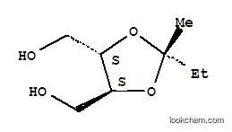 Molecular Structure of 94134-59-5 ((4S-trans)-2-ethyl-2-methyl-1,3-dioxolane-4,5-dimethanol)
