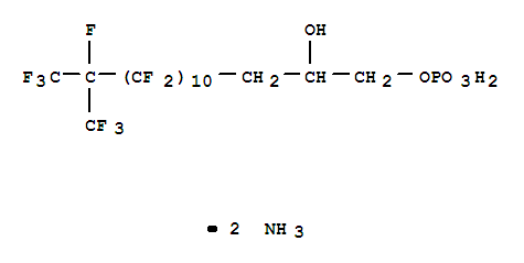 1,2-Pentadecanediol,4,4,5,5,6,6,7,7,8,8,9,9,10,10,11,11,12,12,13,13,14,15,15,15-tetracosafluoro-14-(trifluoromethyl)-,1-(dihydrogen phosphate), diammonium salt (9CI)