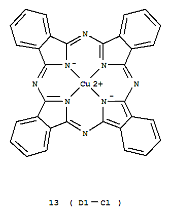 Copper,[tridecachloro-29H,31H-phthalocyaninato(2-)-N29,N30,N31,N32]- (9CI)