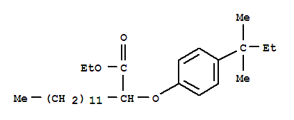 Tetradecanoic acid,2-[4-(1,1-dimethylpropyl)phenoxy]-, ethyl ester