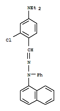 Benzaldehyde,2-chloro-4-(diethylamino)-, 2-(1-naphthalenyl)-2-phenylhydrazone
