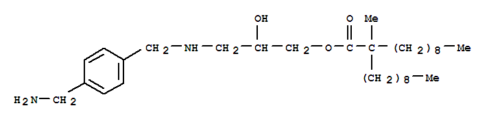 Undecanoic acid,2-methyl-2-nonyl-, 3-[[[4-(aminomethyl)phenyl]methyl]amino]-2-hydroxypropylester