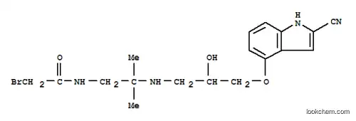 Molecular Structure of 95034-01-8 (N-(bromoacetylamino)cyanopindolol)