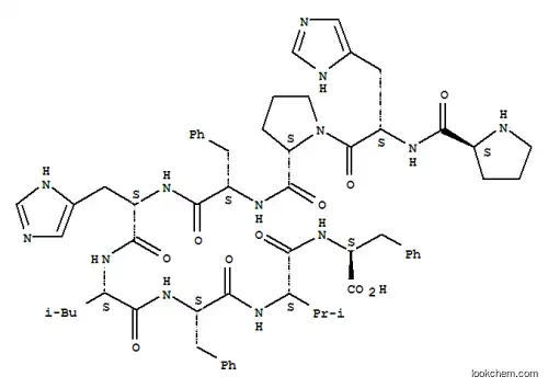 (2S)-2-[[(2S)-2-[[(2S)-2-[[(2S)-2-[[(2S)-3-(1H-imidazol-5-yl)-2-[[(2S)-2-[[(2S)-1-[(2S)-3-(1H-imidazol-5-yl)-2-[[(2S)-pyrrolidine-2-carbonyl]amino]propanoyl]pyrrolidine-2-carbonyl]amino]-3-phenylpropanoyl]amino]propanoyl]amino]-4-methylpentanoyl]amino]-3-phenylpropanoyl]amino]-3-methylbutanoyl]amino]-3-phenylpropanoic acid