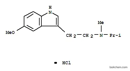 Molecular Structure of 96096-54-7 (N-Isopropyl-N-methyl-5-methoxytryptamine hydrochloride)