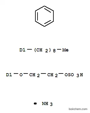 Molecular Structure of 96097-14-2 (ammonium 2-(nonylphenoxy)ethyl sulphate)