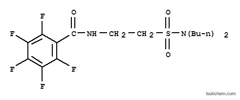 Molecular Structure of 97142-25-1 (N-pentafluorobenzoyl-di-n-butylamide taurine)