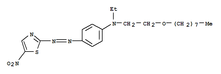 Benzenamine,N-ethyl-4-[2-(5-nitro-2-thiazolyl)diazenyl]-N-[2-(octyloxy)ethyl]-