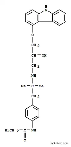 Molecular Structure of 97458-54-3 (4-(bromoacetamido)benzylcarazolol)