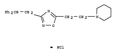 Piperidine,1-[2-[3-(2,2-diphenylethyl)-1,2,4-oxadiazol-5-yl]ethyl]-, hydrochloride (1:1)