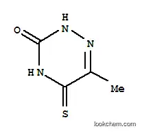 Molecular Structure of 98213-64-0 (1,2,4-Triazin-3(2H)-one,4,5-dihydro-6-methyl-5-thioxo-(9CI))