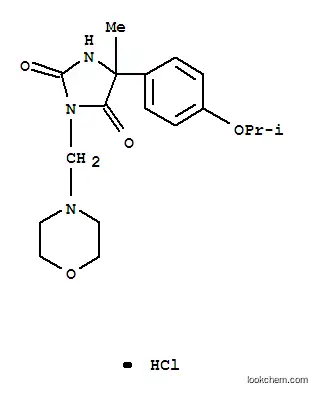 Molecular Structure of 98402-05-2 (2,4-IMIDAZOLIDINEDIONE, 5-METHYL-5-(4-(1-METHYLETHOXY)PHENYL)-3-(4-MOR PHOLINYLME)