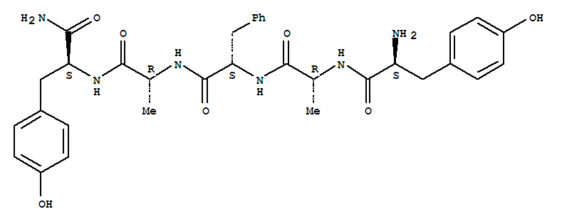 L-Tyrosinamide,L-tyrosyl-D-alanyl-L-phenylalanyl-D-alanyl- (9CI)