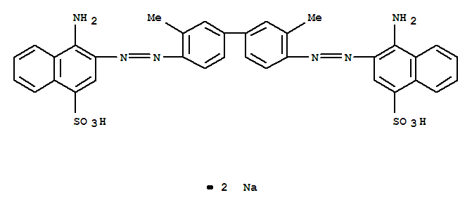 1-Naphthalenesulfonicacid,3,3'-[(3,3'-dimethyl[1,1'-biphenyl]-4,4'-diyl)bis(2,1-diazenediyl)]bis[4-amino-,sodium salt (1:2)