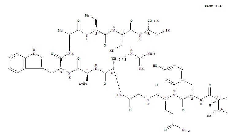 L-Cysteine,L-alanyl-L-cysteinyl-L-tyrosyl-L-cysteinyl-L-arginyl-L-isoleucyl-L-prolyl-L-alanyl-L-cysteinyl-L-isoleucyl-L-alanylglycyl-L-a-glutamyl-L-arginyl-L-arginyl-L-tyrosylglycyl-L-threonyl-L-cyste