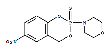4-(6-NITRO-4H-1,3,2-BENZODIOXAPHOSPHORIN-2-YL)MORPHOLINE P-SULFIDE
