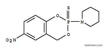 Molecular Structure of 99300-61-5 (1-(6-Nitro-4H-1,3,2-benzodioxaphosphorin-2-yl)piperidine p-sulfide)