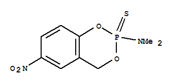 4H-1,3,2-Benzodioxaphosphorin-2-amine,N,N-dimethyl-6-nitro-, 2-sulfide