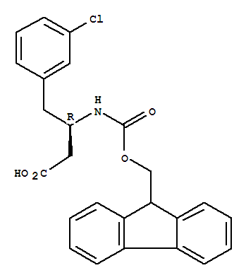 (R)-3-((((9H-FLUOREN-9-YL)METHOXY)CARBONYL)AMINO)-4-(3-CHLOROPHENYL)BUTANOIC ACID  CAS NO.331763-57-6