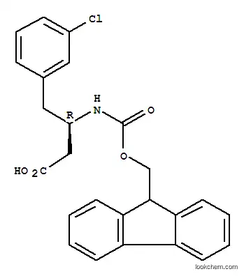 Molecular Structure of 331763-57-6 (FMOC-(R)-3-AMINO-4-(3-CHLORO-PHENYL)-BUTYRIC ACID)
