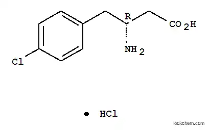 Molecular Structure of 331763-59-8 ((R)-3-AMINO-4-(4-CHLOROPHENYL)BUTANOIC ACID HYDROCHLORIDE)