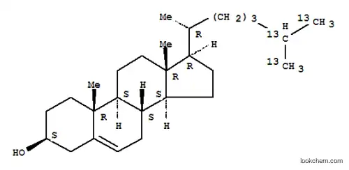 Molecular Structure of 335080-97-2 (CHOLESTEROL-25,26,27-13C3)