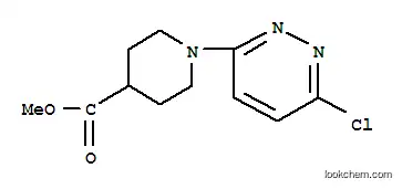 Molecular Structure of 339276-34-5 (METHYL 1-(6-CHLORO-3-PYRIDAZINYL)-4-PIPERIDINECARBOXYLATE)