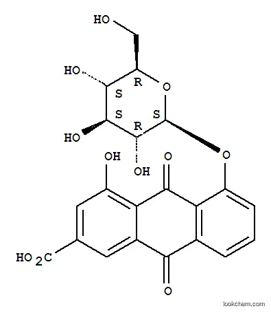 Molecular Structure of 34298-86-7 (RHEIN-8-GLUCOSIDE)