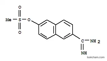 Molecular Structure of 344349-96-8 (2-Naphthalenecarboximidamide,6-[(methylsulfonyl)oxy]-)