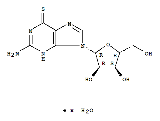Guanosine, 6-thio-, hydrate (9CI)