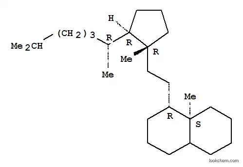 Molecular Structure of 34660-24-7 (Naphthalene,1-[2-[(1R,2R)-2-[(1R)-1,5-dimethylhexyl]-1-methylcyclopentyl]ethyl]decahydro-8a-methyl-, (1R,8aS)-)