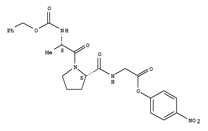Glycine,N-[1-[N-[(phenylmethoxy)carbonyl]-L-alanyl]-L-prolyl]-, 4-nitrophenyl ester(9CI)