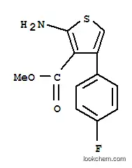 Molecular Structure of 350997-12-5 (METHYL 2-AMINO-4-(4-FLUOROPHENYL)THIOPHENE-3-CARBOXYLATE)