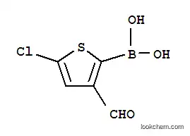 Molecular Structure of 36155-87-0 (5-CHLORO-3-FORMYL-2-THIOPHENEBORONIC ACID)