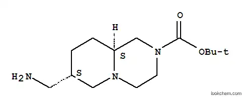 Molecular Structure of 373646-56-1 ((7R,9AR)-TERT-BUTYL 7-(AMINOMETHYL)HEXAHYDRO-1H-PYRIDO[1,2-A]PYRAZINE-2(6H)-CARBOXYLATE)