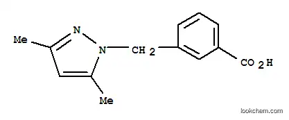 Molecular Structure of 376359-05-6 (3-(3,5-DIMETHYL-PYRAZOL-1-YLMETHYL)-BENZOIC ACID)