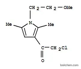 Molecular Structure of 379241-47-1 (Ethanone, 2-chloro-1-[1-(2-methoxyethyl)-2,5-dimethyl-1H-pyrrol-3-yl]- (9CI))