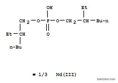 Molecular Structure of 38326-04-4 (Phosphoricacid, bis(2-ethylhexyl) ester, neodymium(3+) salt (3:1))