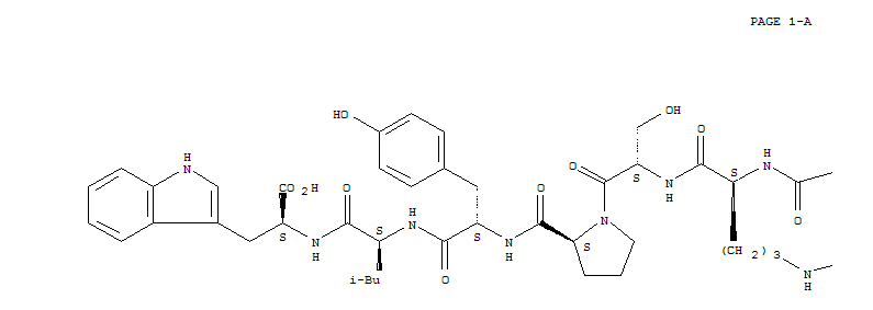 L-Tryptophan,L-tryptophyl-L-tyrosyl-L-lysyl-L-histidyl-L-valyl-L-alanyl-L-seryl-L-prolyl-L-arginyl-L-tyrosyl-L-histidyl-L-threonyl-L-valylglycyl-L-arginyl-L-alanyl-L-alanylglycyl-L-leucyl-L-leucyl-L-m