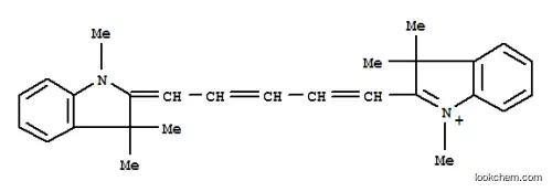 Molecular Structure of 38575-74-5 (1,1',3,3,3',3'-HEXAMETHYLINDODICARBOCYANINE TETRAFLUOROBORATE, BORATE(1-), TETRAFLUORO-, 2-[5-(1,3-DIHYDRO-1,3,3-TRIMETHYL-2H-INDOL-2-YLIDENE)-1,4-PENTADIENYL]-1,3,3-TRIMETHYL-3H-INDOLIUM)