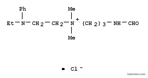 Molecular Structure of 40948-38-7 (N-{2-[ethyl(phenyl)amino]ethyl}-3-(formylamino)-N,N-dimethylpropan-1-aminium)