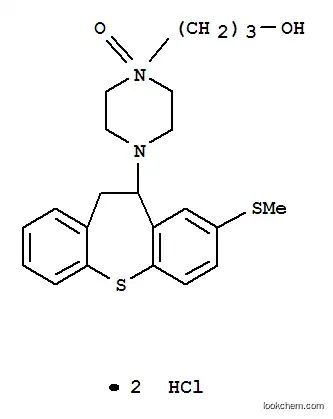 Molecular Structure of 41932-06-3 (3-{4-[8-(methylsulfanyl)-10,11-dihydrodibenzo[b,f]thiepin-10-yl]-1-oxidopiperazin-1-yl}propan-1-ol dihydrochloride)